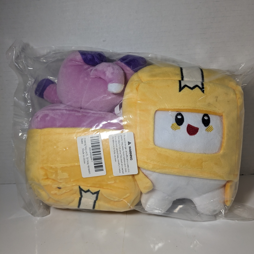 Lanky Box Boxy Stuffed Animals Set